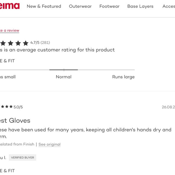 REIMA Waterproof Snow Mittens -OTE - Picture 4 of 7